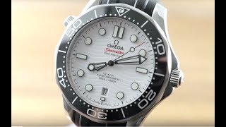 Omega Seamaster Diver 300M quotGreat Whitequot 21032422004001 Omega Watch Review [upl. by Giefer994]