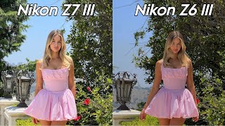 Nikon Z7 III Vs Nikon Z6 III Camera Test Comparison [upl. by Dualc773]