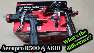 Aeropro A610 amp R500 Whats The Difference Chinese LVLP Spray Guns [upl. by Nereil]