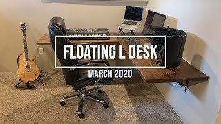 Floating L Desk for Music Room [upl. by Nnednarb]