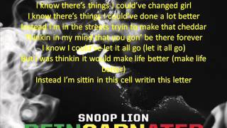 Snoop Lion  Tired of Running feat Akon REINCARNATED screen lyrics [upl. by Ariane]