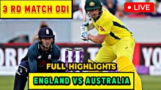 England Vs Australia 3rd full Highlights  England vs australia live match today  cricket highlight [upl. by Adnicul577]