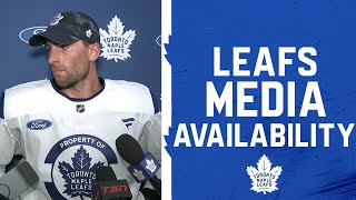 Maple Leafs Media Availability  Pregame at Detroit Red Wings  October 03 2024 [upl. by Acirretahs930]