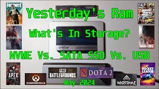 NVME Vs SATA SSD Vs USB NVME  Whats In Storage  10 Esports Games Tested [upl. by Esirehs342]