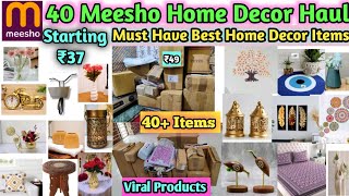 40 Meesho Best Home Decor Haul Starting ₹37  Must Have Best Home Decor Items  40 Viral Home Decor [upl. by Naji]