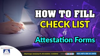 HOW TO FILL AEE CHECK LIST AND ATTESTATION FORMS  GM ACADEMY  AEE AE aeetspsc civil aeecivil [upl. by Astor]