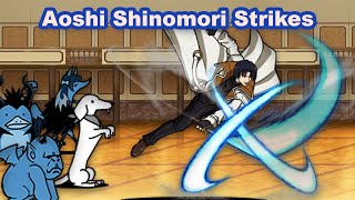 The Battle Cats  Aoshi Shinomori Strikes • Oniwaban Group Lv10 amp Lv Max [upl. by Raila]