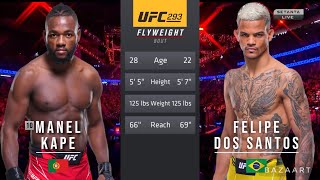 MANEL KAPE VS FELIPE DOS SANTOS FULL FIGHT UFC 293 [upl. by Leelah]