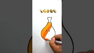 easy drawing 🍗🍋🍊🫒🥔 shorts painting drawing trending easydrawing shorts shortvideo [upl. by Silohcin866]