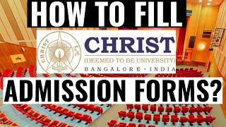 How to Fill Christ University Admission Form 2022 Dont Make These Common Mistakes  Kavach Khanna [upl. by Ethban508]