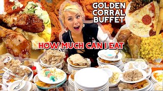 HOW MUCH CAN I EAT AT GOLDEN CORRAL BUFFET RainaisCrazy ft airrack [upl. by Tutt249]