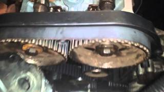 Chrysler pt cruiser 24L timing marks setup timing belt install part 3 [upl. by Drisko]