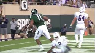 Furman at Michigan State Football Highlights [upl. by Reffineg]