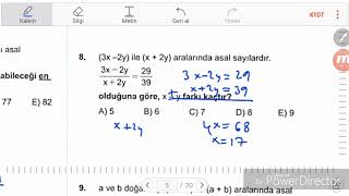 Asal Sayı Test çözümü [upl. by Latsirc]