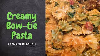 Creamy Bow Tie Pasta  How to Make Creamy Pasta  Dinner tonight  One Pot Meal  Easy Recipe [upl. by Akemeuwkuhc]