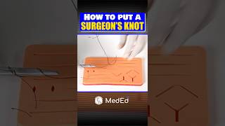 Lets learn how to put a Surgeons knot with Dr Sandeep neetpg mbbs pwmeded [upl. by Baniaz177]