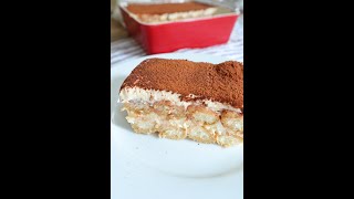 Tiramisu Italian No Bake Dessert shorts [upl. by Brnaba]