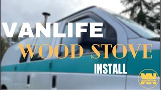 Vanlife Wood Stove Install [upl. by Downall]