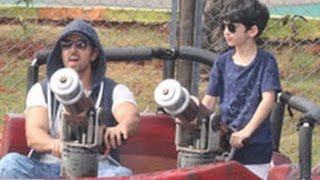 Hrithik Roshan amp Sons Have Fun At Amusement Park  Latest News  Krrish 3  Priyanka Kangana Vivek [upl. by Kristi232]