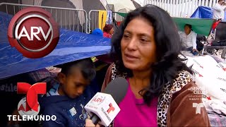 Caravana de migrantes llegó a EEUU en medio del caos  Al Rojo Vivo  Telemundo [upl. by Byrn]