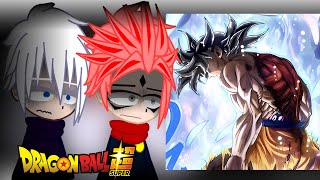 Jujutsu Kaisen React To Goku  Dragon ball Super  Gacha react [upl. by Divadleahcim998]