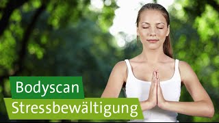 Stressbewältigung – Achtsamkeitsübung Bodyscan  angeleitete Körperreise [upl. by Nylahs]