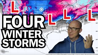 NEW DATA for the WEEKEND STORM  MORE WINTER STORMS next week [upl. by Eversole]