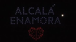 Alcalá de Henares celebra el 30 aniversario de las Ciudades Patrimonio con un espectáculo de drones [upl. by Deeas]