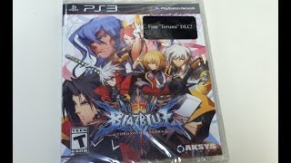 Blazblue Chrono Phantasma PS3 Unboxing [upl. by Leonora]