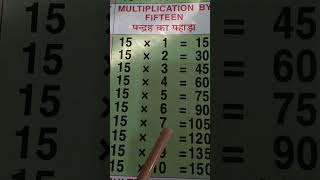 Tableof15 15kitable  बच्चों को आसानी से सिखाए table learnmultiplicationtableof15 tables 15 [upl. by Smith]