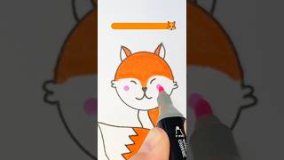 How to draw a fox easy  Step by step Drawing for kids🦊 [upl. by Lucinda]