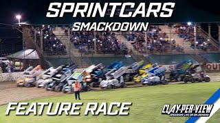 Sprintcars  Smackdown  Lismore  4th Mar 2023  ClayPerView Highlights [upl. by Alicul]