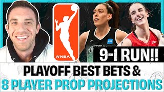 Caitlin Clark Under  8 Player Prop Bets  Picks amp Projections  WNBA Playoffs  Land Your Bets [upl. by Kalvn837]