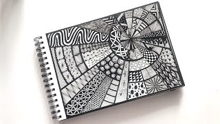 Zentangle art  Zentangle patterns  Zendoodle  Doodle patterns [upl. by Antonietta]