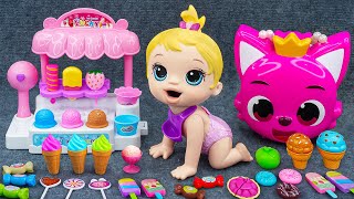 95 Minutes Satisfying with Cute Pinkfong Ice Cream Set Unboxing Cash Register ASMR 💞 Lana Unboxing [upl. by Akerue]