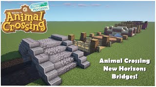 How to Build Bridges from Animal Crossing New Horizons in Minecraft [upl. by Anitnatsnoc652]