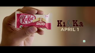 KIT KAT DUO  Ki And Ka 25 Sec  New Ad 2016  TVC [upl. by Anoid676]