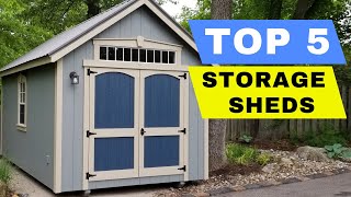 Top 5 Best Outdoor Storage Shed 2024 Review  Best Backyard Garden Shed To Buy On Amazon [upl. by Barnum]