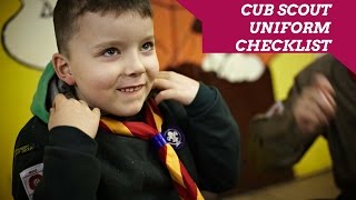 Cub Scout Uniform Checklist [upl. by Ddal366]