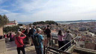 The Highest Viewpoints in Lisbon  Walking Tour [upl. by Vaenfila]