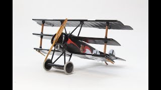 Eduard 172 Fokker Dr1 Full Quick Build Video [upl. by Joed831]