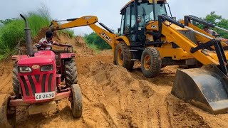 Washing My TATA Dump Truck  Swaraj 855 Fe  New Holland 3630 4x4  JCB 3dx  Bajaj Auto CNG in Pond [upl. by Noyad703]