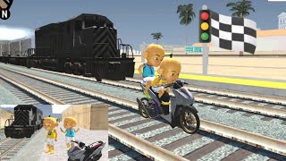 Motor Balap Upin Ipin Menang vs Kereta Api 😍 DIPSY TV [upl. by Karim]