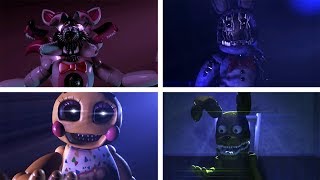 Ultimate Custom Night All Voice Lines SFM Five Nights at Freddys [upl. by Rehpotsihrc]