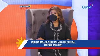 Pabor o hindi pabor  Round 3  Jessica Soho Presidential Interviews [upl. by Ecirtnom]