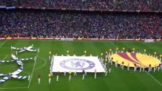 Europa League Final Amsterdam Arena Chelsea  Benfica Himne  players [upl. by Nwahsit]