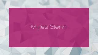 Myles Glenn  appearance [upl. by Thurman]