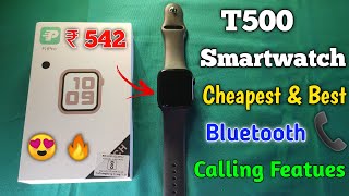 T500 smart watch unboxing  unboxing and review t500 smartwatch cheapest smart watch  smart watch [upl. by Meehyr]