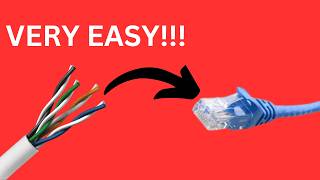 How to Wire Up Ethernet Cable the EASY WAY Cat5  Cat6 [upl. by Effy621]