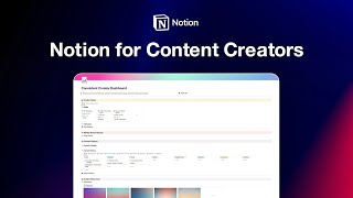 The ULTIMATE Notion Template for Content Creators [upl. by Wilie197]